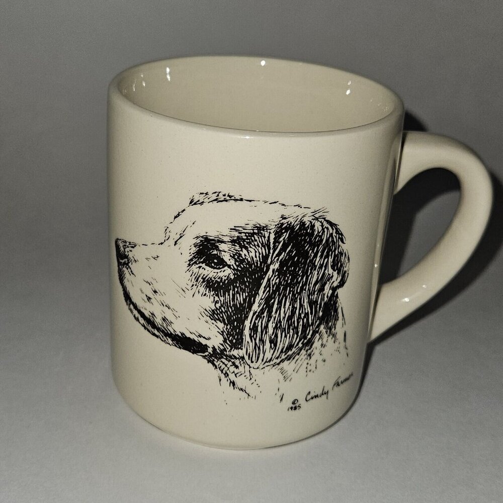 VTG 1985 Cindy Farmer Puppy Dog Mug Coffee Cup Beagle?